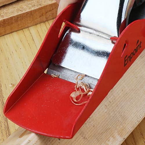 Mini Hand Planer, EnPoint Hand Planer Small Block Plane with Flat Base & 1.8 inch Blade Adjustable Wood Planer Woodworking Tool for DIY Making Smoothing Surface Gift for Carpenter Craftsman