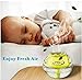 Humidifier by JZK, Air Cool Mist Humidifiers are Perfect to Purify any Personal Bedroom, Car, Desk or Babies Room, Comes with filter and easy to use on any Desk or for Travel! (Small, Yellow)