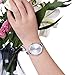 Zhenhui Women Thin Mesh Band Stainless Steel Wrist Watch Silver-Tone