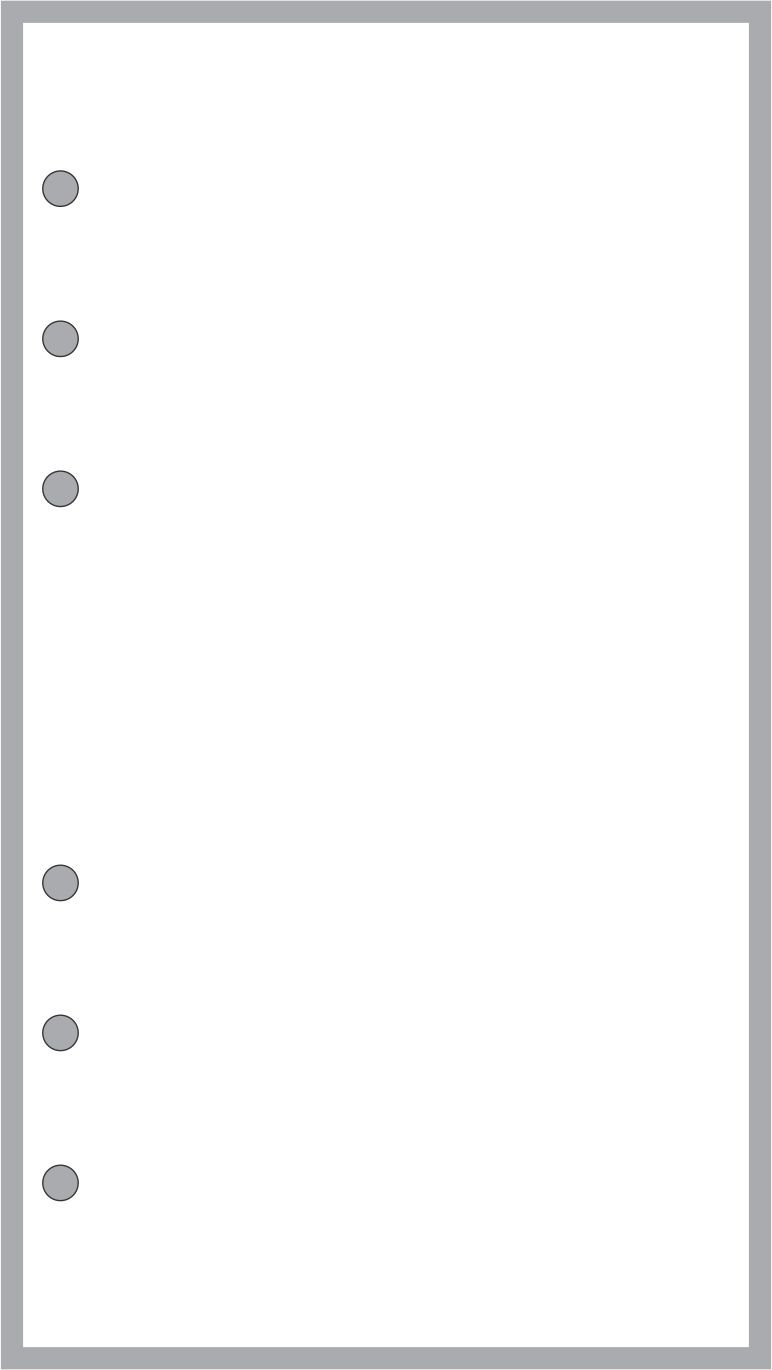 Personal Size Blank Pages Planner Insert, Sized and Punched for Filofax Personal Notebook (3.7" x 6.75")