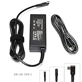 45W USB Type C AC Adapter for HP Spectre x360 13 TPN-CA01 Acer Travelmate B1 Lenovo Yoga 720 910 ThinkPad X1 Yoga5 Pro 4X20E75132 4X20E75135 00HM651
