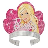 Paper Barbie Tiaras, 8ct