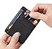NapaWalli RFID Blocking Minimalist Genuine Leather Slim Front Pocket Wallet U (Alaska Black)