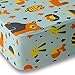 Where The Polka Dots Roam Woodland Creature Fox and Owl Fitted Crib Sheet for Standard 52 Inch Mattress