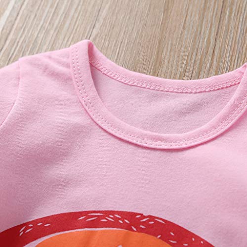 image for Pongfunsy Toddler Baby Kid Girls Boys Rainbows Letter Print Romper Bod