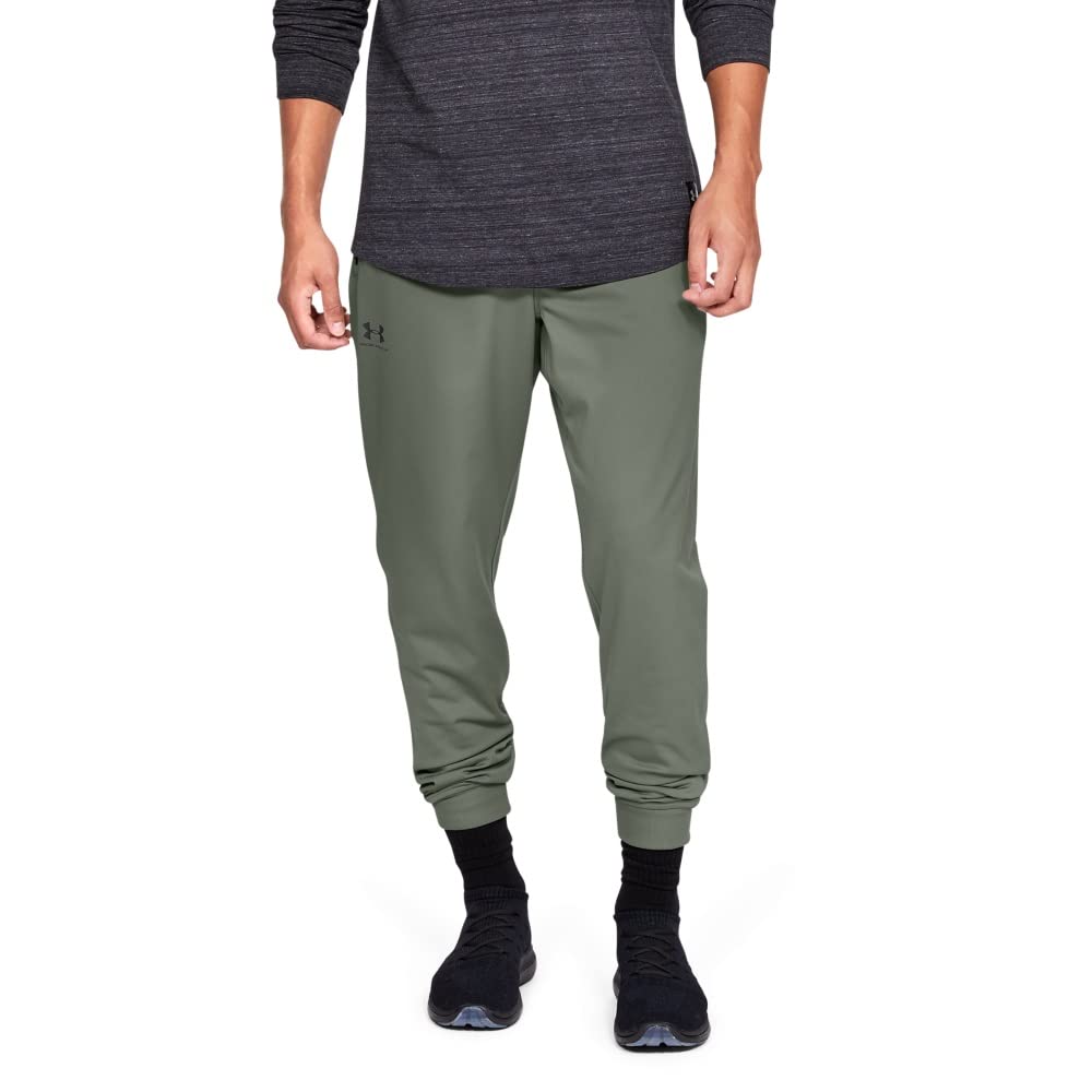Under Armour Men SPORTSTYLE TRICOT JOGGER Trousers - Moss Green//Black (492), XS