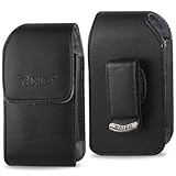 Vertical Leather Case with Magnetic closure with belt clip for Jethro SC118 Senior Phone