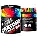 Crayons for Toddlers Babies Kids Big Eco Box Colored Crayon Pack 60 64 Unique Colors Classroom School Supplies Wax Color Bulk Large Count Not Washable (64-Set Unique Colors)
