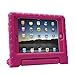 HDE Case for iPad Mini 1 2 3 Kids Shockproof Bumper Hard Cover Handle Stand with Built in Screen Protector for Apple iPad Mini 1st 2nd 3rd Generation (Hot Pink)