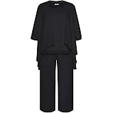 Hanna Nikole Plus Size Mother of The Bride Pant Suits 3 Piece Chiffon Sets Wedding Guest Gowns Formal Outfits with Jacket