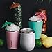 Corkcicle 12 oz Triple-Insulated Stemless Glass (Perfect for Wine) - Gloss White