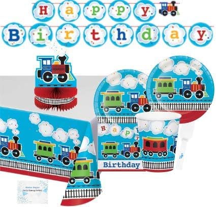 Amazon 列車パーティー用品とデコレーション プレートカップナプキン 16人用 バナー テーブルクロス センターピース付き 完璧な 列車誕生日パーティーデコレーション パーティーグッズ おもちゃ Amazon 列車パーティー用品とデコレーション プレートカップナプキン 16人用 バナー テーブルクロス センターピース付き 完璧な 列車誕生日パーティーデコレーション パーティーグッズ おもちゃ