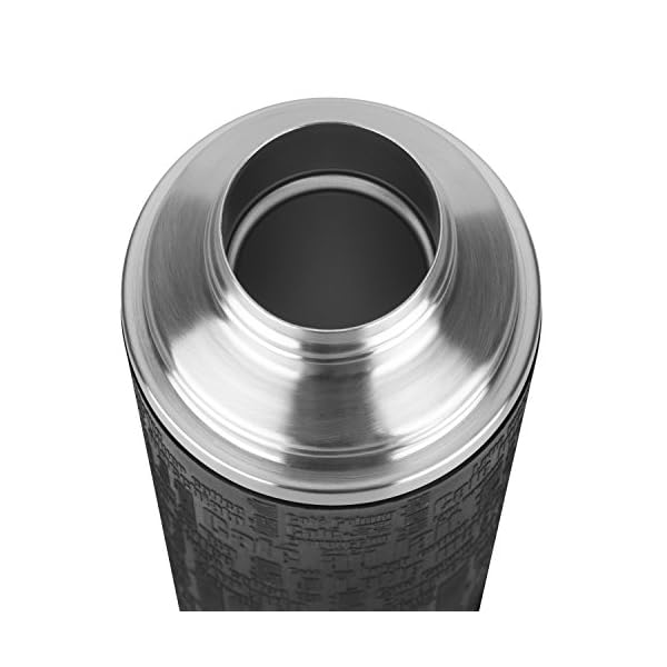 Emsa Senator Isolierflasche 515714 | KapazitÃ¤t: 1,0 L | 100 Prozent dicht | Silikonmanschette | Safe Loc Verschluss | 12h heiÃ oder 24h kalt | Schwarz – Bild 7