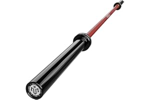 Mikolo 7ft Olympic Barbell, Barbell for Weightlifting and Powerlifting 45lb, Olympic Bar for 1500lbs Capacity, Weight Bar Fit 2” Standard Weights