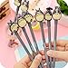 Errollina 14 Pack Funny Cute Kawaii Design Black Ink Gel Pen Ballpoint Set School Student Kids Gift Stationery Office Supplies 0.5mm (Black)