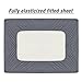 Vaulia Lightweight Microfiber Sheets, Solid Grey Color Queen Size, 3-Piece Set (1 Fitted Sheet, 2 Pillowcases)