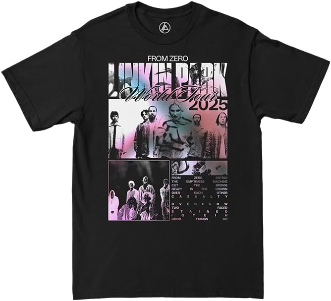 Linkin Park from Zero Jagged Tour Tee, Washed Black, Small