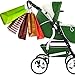 Stroller Hooks - 2 Pack of Baby Clips for Strollers, Diaper Bags, Grocery Bag Holder, Purses and Handbags - Perfect for Uppababy Vista, Babyzen Yoyo, Britax, Bugaboo, Bob, Graco and Buggy by BabyDu