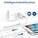 Wall Charger, [2-Pack] 2.4Amp Taymanso 2-Port USB Wall Charger Home Travel Plug Power Adapter for iPhone X 8/7/6 Plus SE/5S/4S,iPad, iPod, Samsung Galaxy S7 S6, HTC, LG, Table, Motorola and More