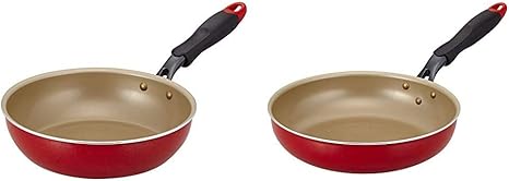 Amazon エバークック フライパン 22cm Ih対応 レッド 1年保証 ドウシシャ エバークック フライパン 26cm ガス火専用 レッド 1年保証 セット買い フライパン オンライン通販