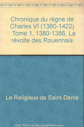 Chronique du règne de Charles VI