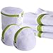 Yazer Laundry Wash Bag 6-Pack Durable Mesh Wash Laundry Bag Blouse, Hosiery, Stocking, Underwear, Bra and Lingerie Travel Laundry Bag with Premium Zipper