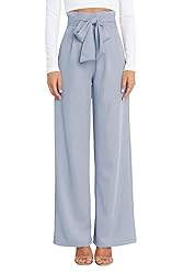 GUOLEZEEV High Waisted Wide Leg Trousers Dress