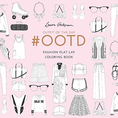 #OOTD: Fashion Flat Lay Coloring Book