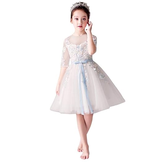 target white flower girl dresses