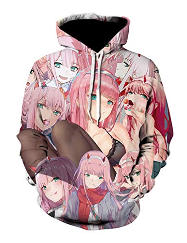 zero two face hoodie