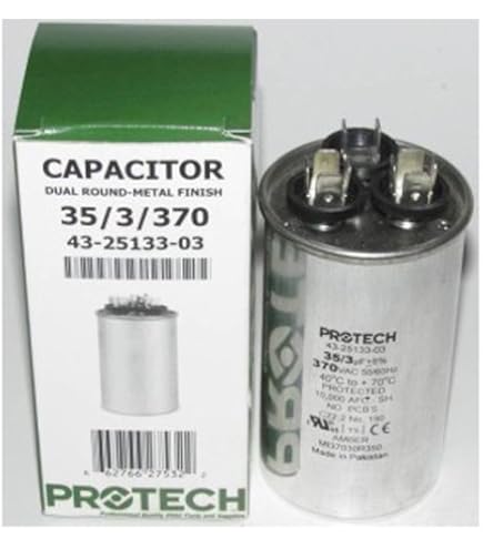 43-25133-03 -Rheem OEM Round Replacement Dual Run Capacitor 35 + 3