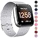 NANW Bands Compatible with Fitbit Versa/Versa 2, Versa Lite Edition Bands Small Large, Woven Fabric Accessories Strap Wristband Replacement Women Men Compatible with Fitbit Versa 2 Smartwatch