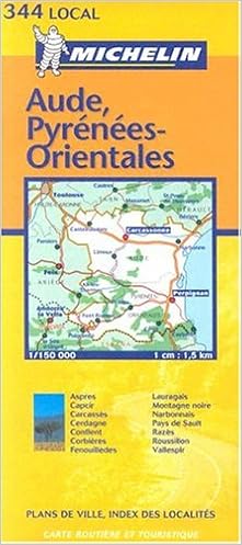 Amazon Fr Carte Routiere Aude Pyrenees Orientales N 11344 Cartes Local Michelin Livres