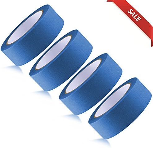 【1 PC 】 Masking Tape Furniture construction spray painting masking;High Temperature high adhesive;Big Size: 36mm x 50yards (BLUE)