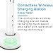 Electric Toothbrush, SHAOJIER, Wireless Charging, 3 Modes 6 hours Charging, 30 Days Working, Waterproof 2 Replacement Heads (white)