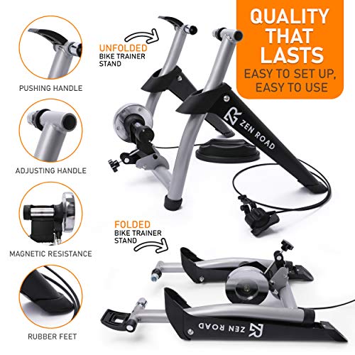 ZenRoad Stationary Bike Trainer Stand Bicycle Trainer Roller
