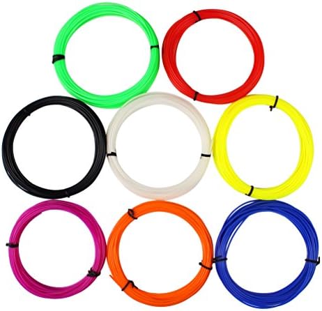 EverVictory 3d Pen Filament Refills Fun Pack PLA 1.75mm Filament 240 Linear Feet Pack of 8 Different Colors With Free Spatula