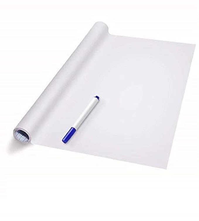 Graymark® Extra Large Whiteboard White Board Sticker for Wall Self