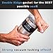1 Yeti Lid 20/10 oz Spill Proof - No Leak Splash Resistant Vacuum Replacement Black Locking Closure 1 Lid for Tumbler, Fits Ozark Lid Open/Close 3 Inch Diameter by C&Berg Model 2020
