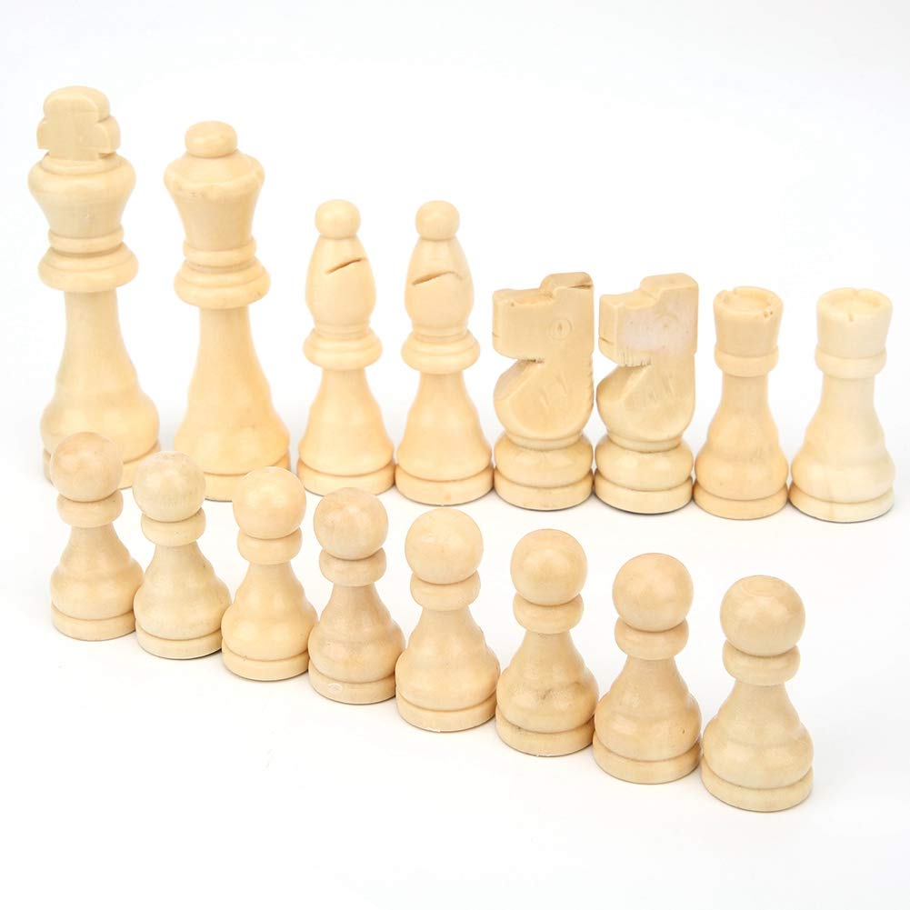 Tnfeeon 32PCS Chess Game Set Weight Tournament Chess Pieces with No Board Parent-Child Interaction Toy Children Gift