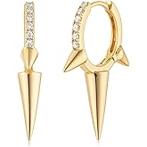 MYEARS Women Hoop Earrings Gold Huggie 14K Gold Plated Small Simple Hypoallergenic Everyday Jewelry