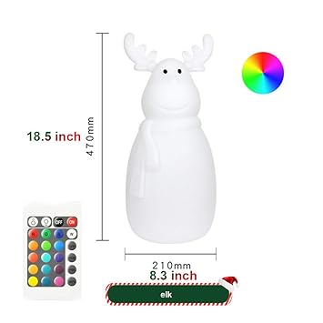 Tim Li Weihnachtsbeleuchtung Fur Schlafzimmer Lampen Nachtlicht 16 Farbfernsteuerungs Wasserdichte Hof Dekoration Im Freien Elk Amazon De Kuche Haushalt