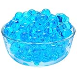 LOVOUS 3000 Pcs Water Beads, Crystal Soil Water Bead Gel, Wedding Decoration Vase Filler - Furniture Decorative Vase Filler, All Occasion Table Centerpiece Decorations (Blue)