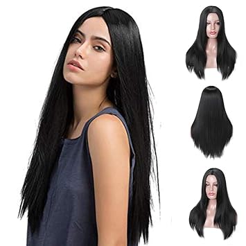 Amazon Com Merisihair Natural Long Hair Wigs Heat Resistant