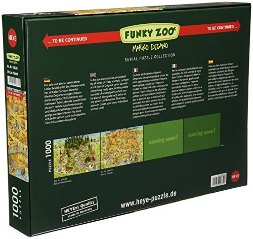 Heye African Habitat 1000 Piece Marino Degano Funky Zoo Jigsaw Puzzle