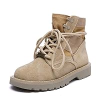 Top ShishangMartin Boots Autumn and Winter Models Retro Wind Couple Tooling Motorcycle Boots, D, 39