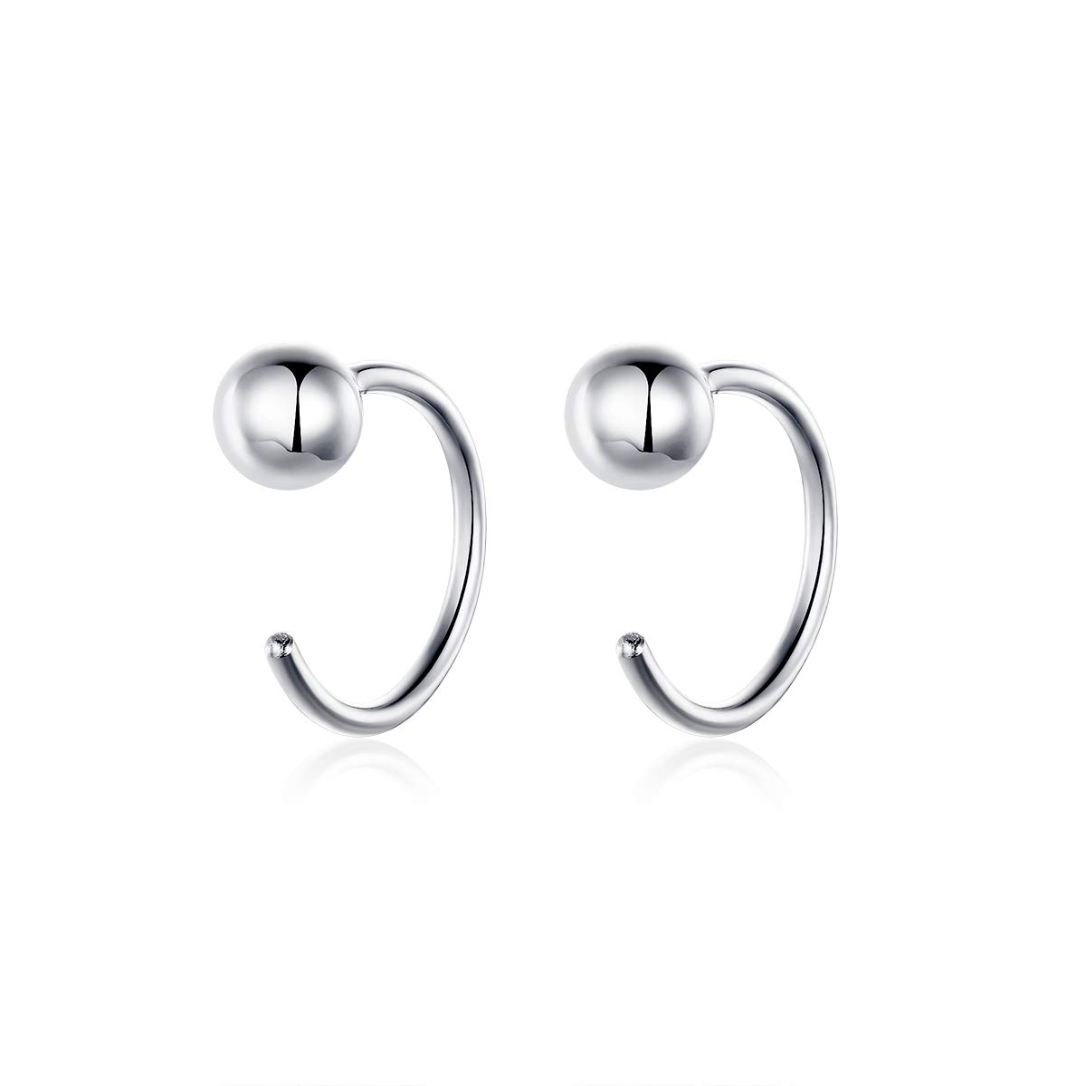 Silver Tiny Stud Earrings for Women, Hypoallergenic Stud Earrings for Girls,Mothers Day Gift