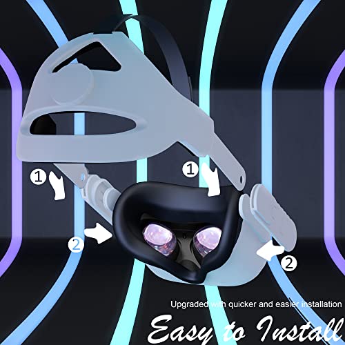 Seltureone Head Strap Compatible for Quest 2 Accessories, Replacement