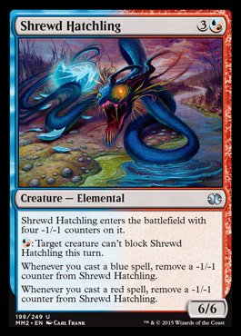 Magic: the Gathering - Shrewd Hatchling (198/249) - Modern Masters 2015 - Foil