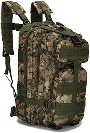 Large Military Tactical Backpack Assault Backpack Bug Out Bag Hydration Backpack Army MOLLE Rucksack for Outdoor Hiking Camping Trekking Hunting School Daypack by Valley Hiking (Jungle Digital)